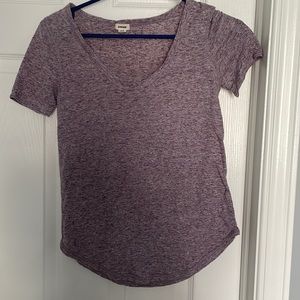 Garage scoop neck purple top
